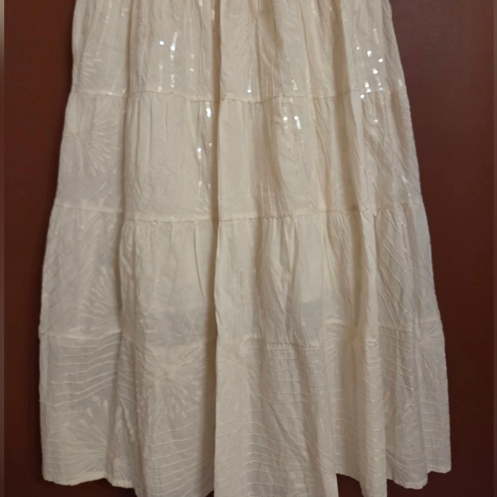 Final Price Nocturne Chic Cream Long Sleeve Dress - Picture 4 of 11